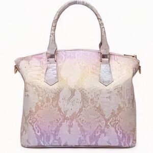 NEW - Elegant Pastel, Faux Snakeskin Shoulder Bag
